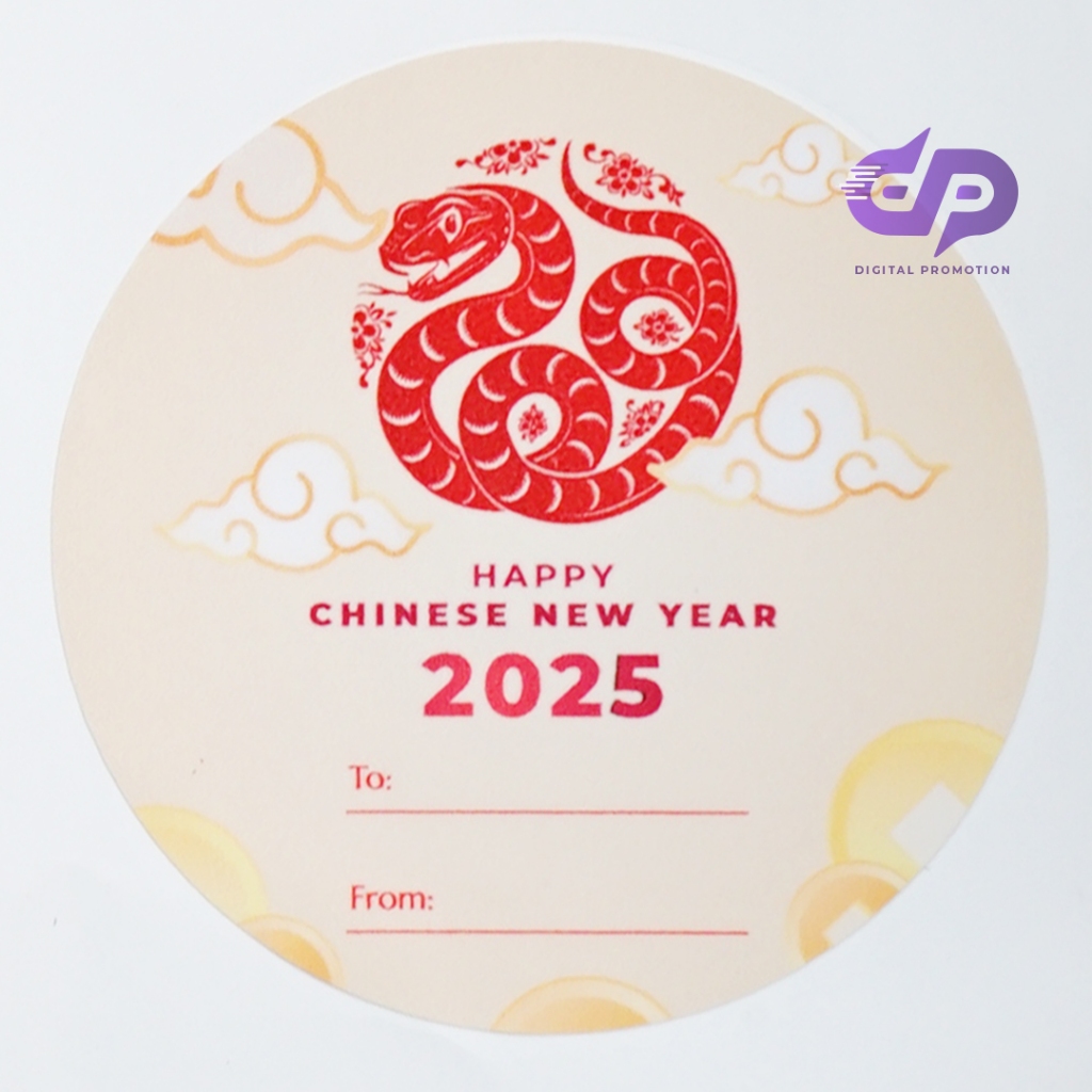 

Sticker Imlek Bulat 24 pcs | Sticker Hampers Imlek | Sticker Bulat 5x5 | Sticker Toples Bulat