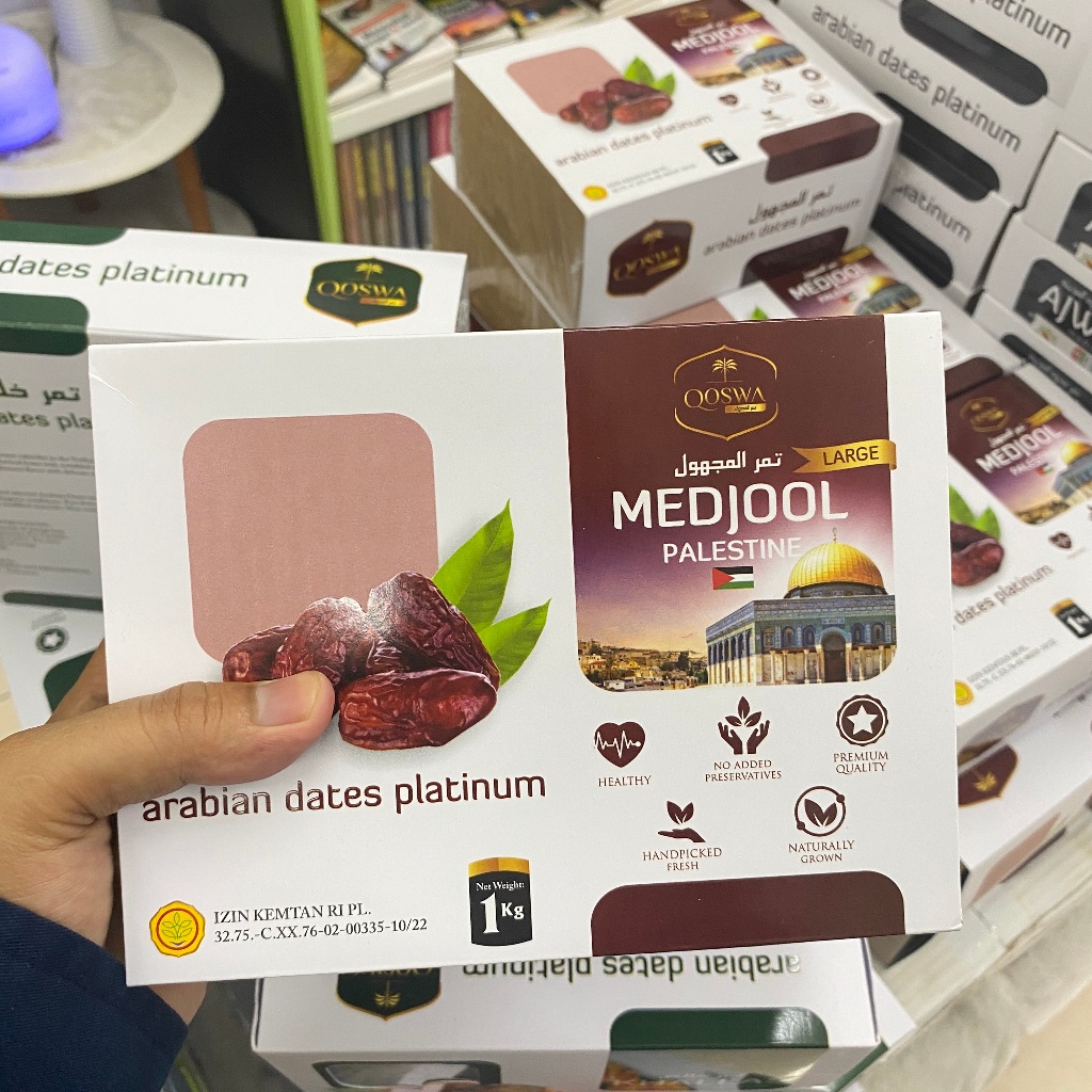 

Qoswa Kurma Medjool Medjol Medjoul Palestine Asli Original 1 kg