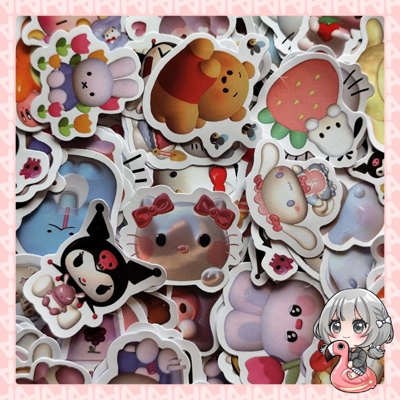 

Sharing stiker sanrio 3D