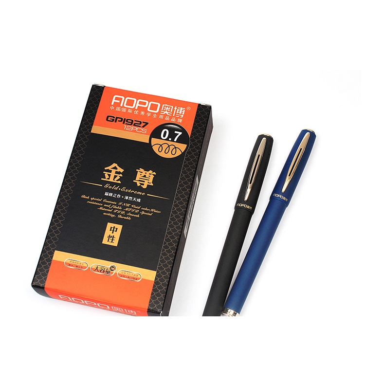 

Gel Pen Pulpen Gel Tabung Jarum Penuh Hitam 0.5mm 12 PCS Pena Gel Standard Pulpen tinta cair