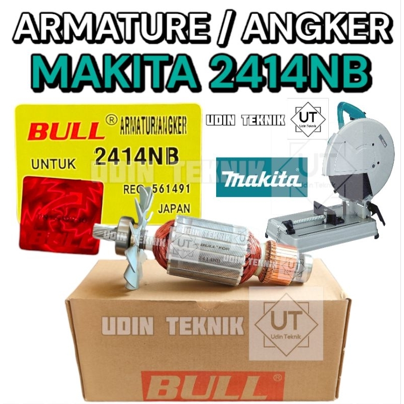 ARMATURE MAKITA 2414NB ANGKER MESIN CUTOFF 14" MAKITA 2414 NB BULL