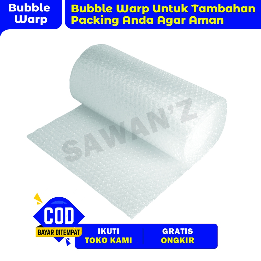 

Tambahan Bubble Warp untuk packing barang anda supaya aman dan tidak rusak