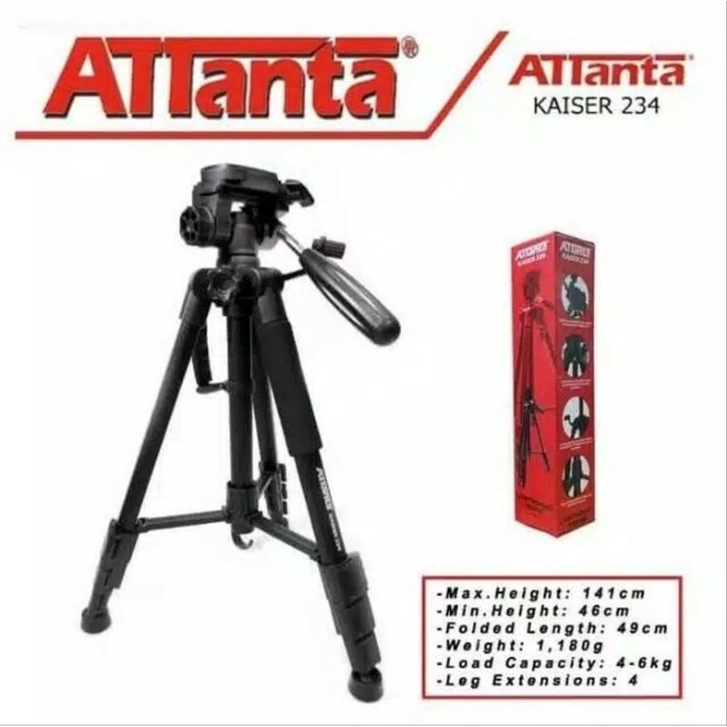 Attanta Tripod Monopod Kamera Canon Camera Fujifilm Sony 234 V Kaisar Fluid Video Head