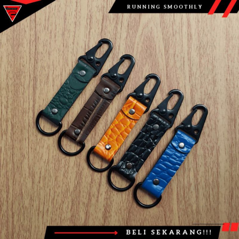 Keychan Gantungan Kunci Kulit/Gantungan Kunci kulit asli