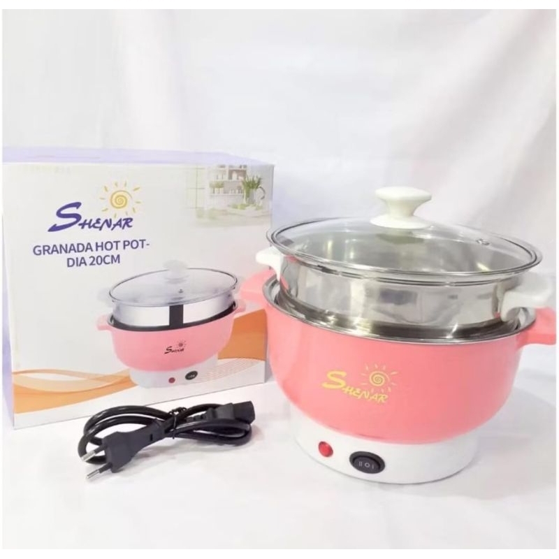 A - panci listrik piknik panci steamer panci elektrik GRANADA HOTPOT SUNDAY HOTPOT