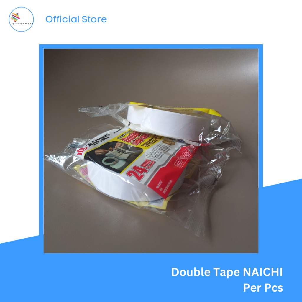

Double Tape NACHI 12mm dan 24mm Per Roll - Double Tape Super Kuat Original
