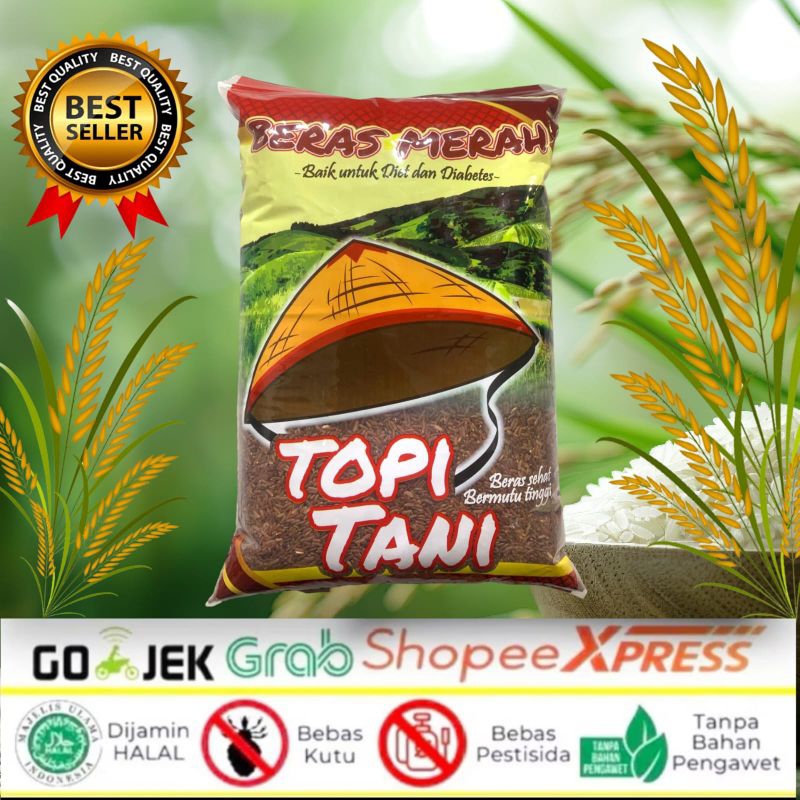 

Beras Merah Cap Topi Tani Original Premium 5 Kg 10 Kg