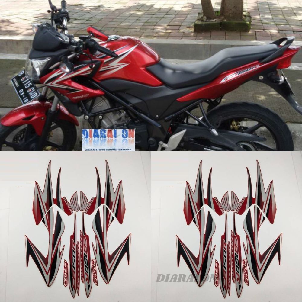 Stiker Striping Honda CB150r 2013 - CB 150 R CB 150R 2012 2013 Merah Murah