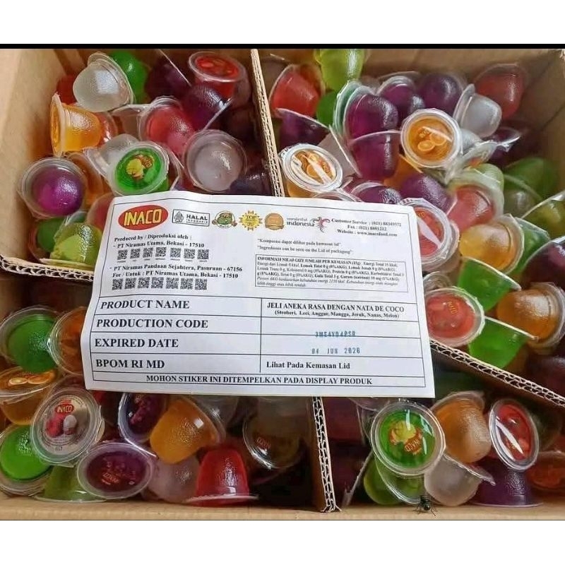 

Inaco Jelly Mix Fruituit Kiloan Original1000 gr