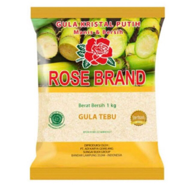 

Gula Pasir RoseBrand Kuning - Gula Tebu 1kg