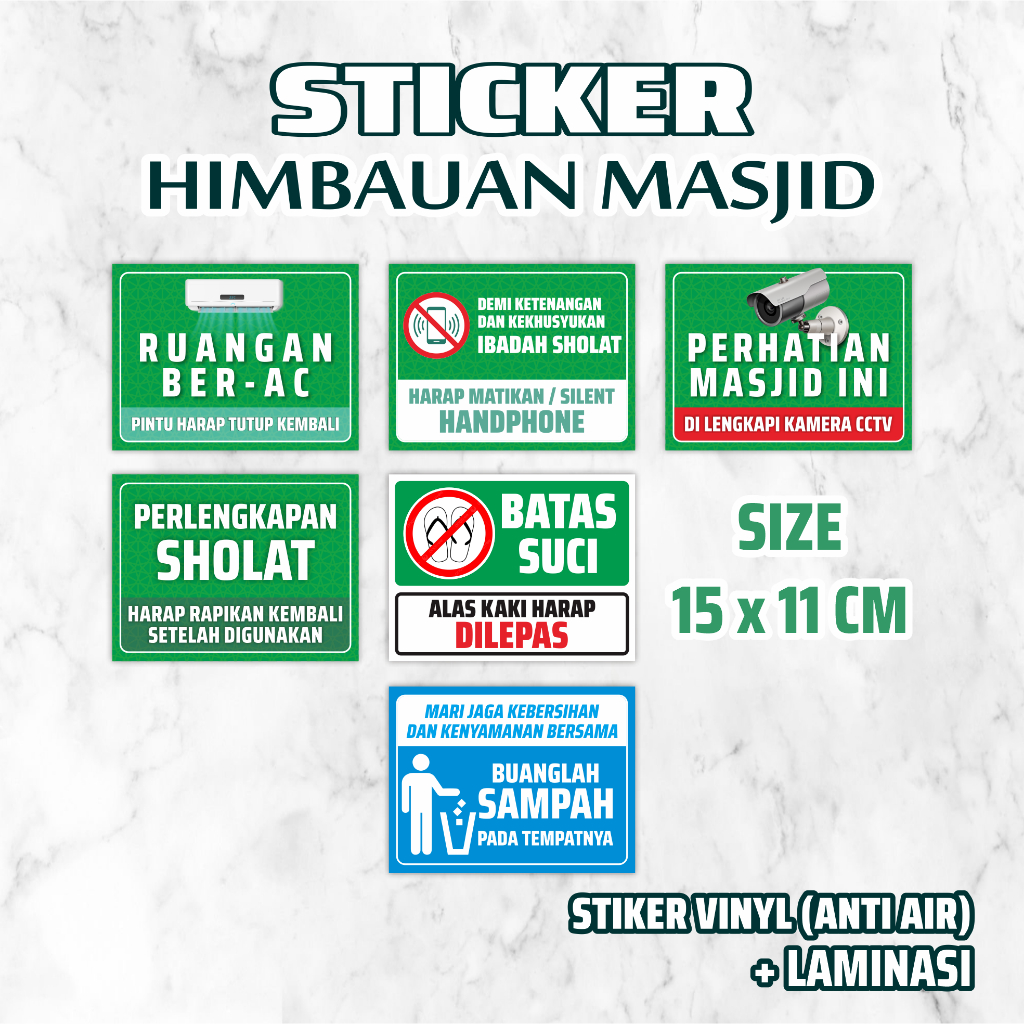 

Sticker Himbauan Masjid