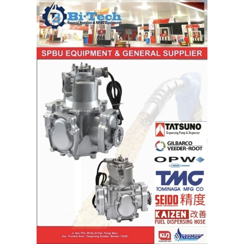 Assymeter SPBU M Meter AC Meter Flowmeter Flow Meter Seri Tatsuno Plus Pulser