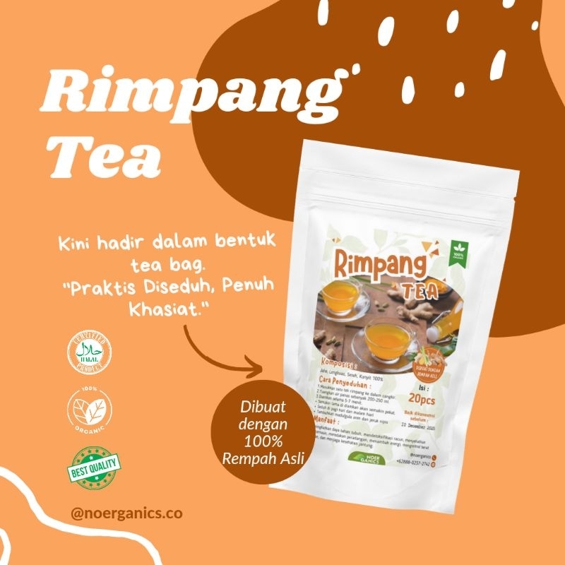 

Rimpang Tea ala Dr Zaidul Akbar - Noerganics - JSR DIET DETOX - minuman kesehatan halal JSR Herbal