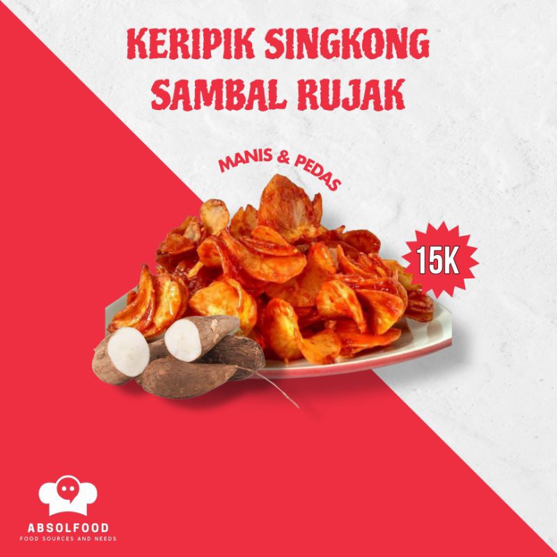 

KERIPIK SINGKONG RASA SAMBAL RUJAK