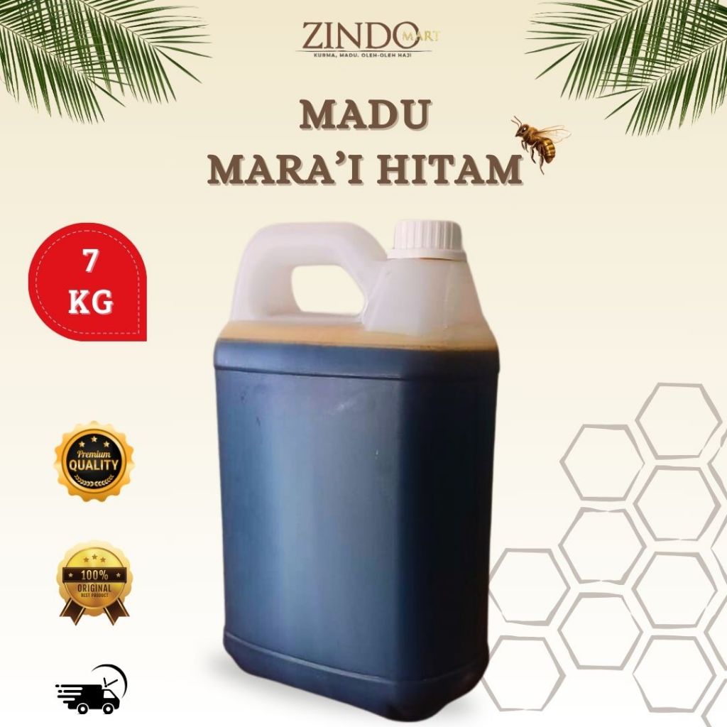 

MADU MARA'I HITAM 7KG ASLI MURNI / MADU ORIGINAL PURE RAW HONEY HIGH QUALITY / MADU MARAI YAMAN