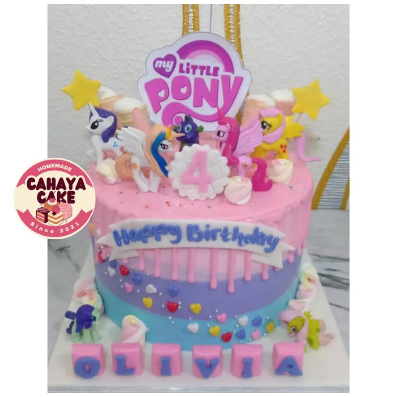 

Kue Ulang Tahun Kuda Pon! / Kue Ultah Anak Perempuan/ Little P0ny Custom Cake