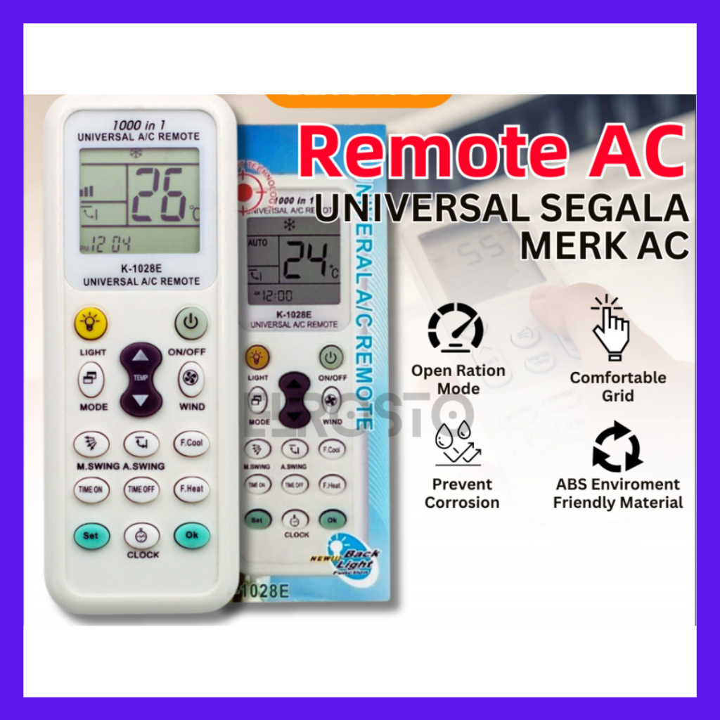 Remote AC UNIVERSAL / multi remote ac, AC remote / remote ac multi Remot AC Universal Remote