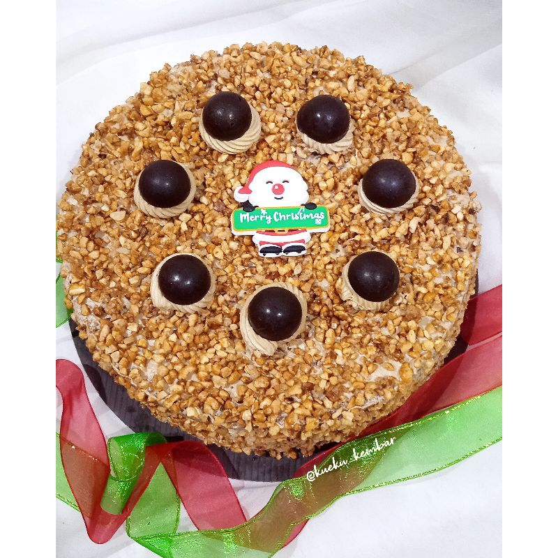 

bolu Mocca nougat ukuran 22cm