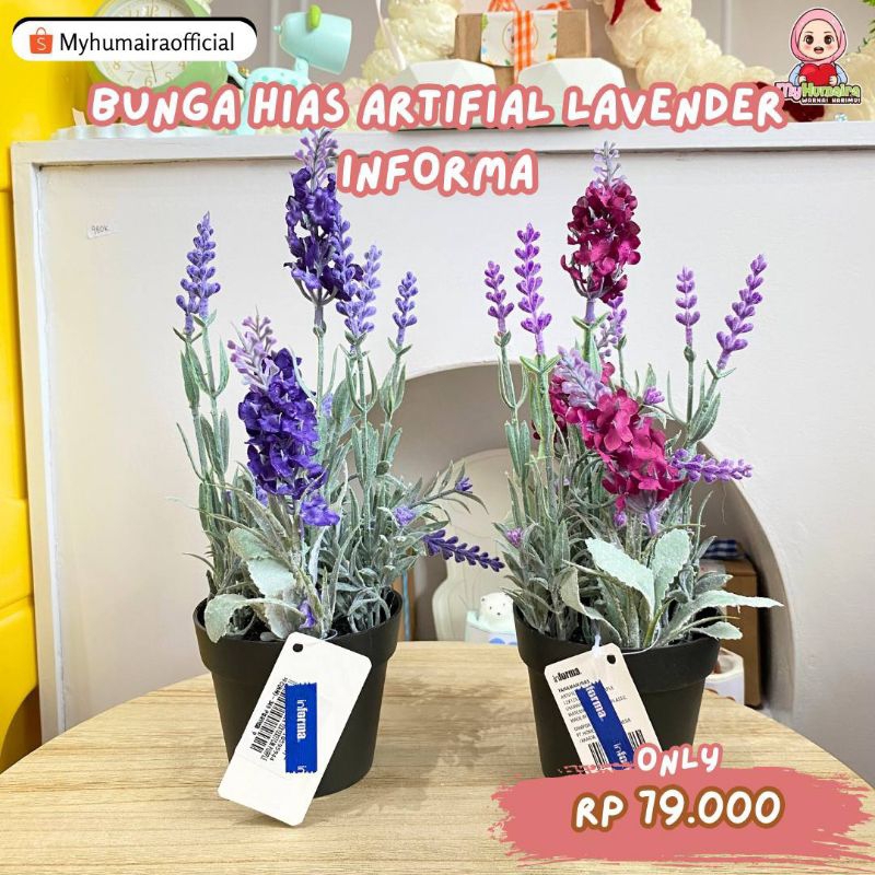 [TENGGARONG] TANAMAN HIAS/BUNGA HIAS ARTIFIAL LAVENDER INFORMA