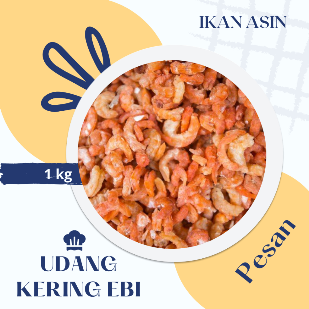 

UDANG KERING/EBI PENYEDAP MAKANAN | 1 KG | PENYEDAP CUKA PEMPEK