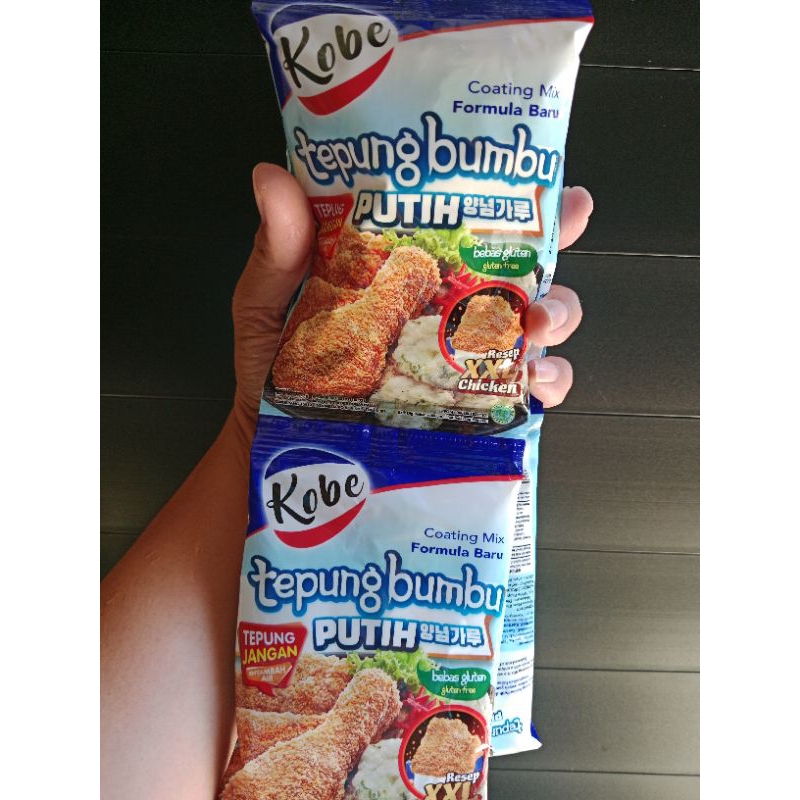 

Kobe Tepung Bumbu Putih 1 Renceng isi 10 Sachet