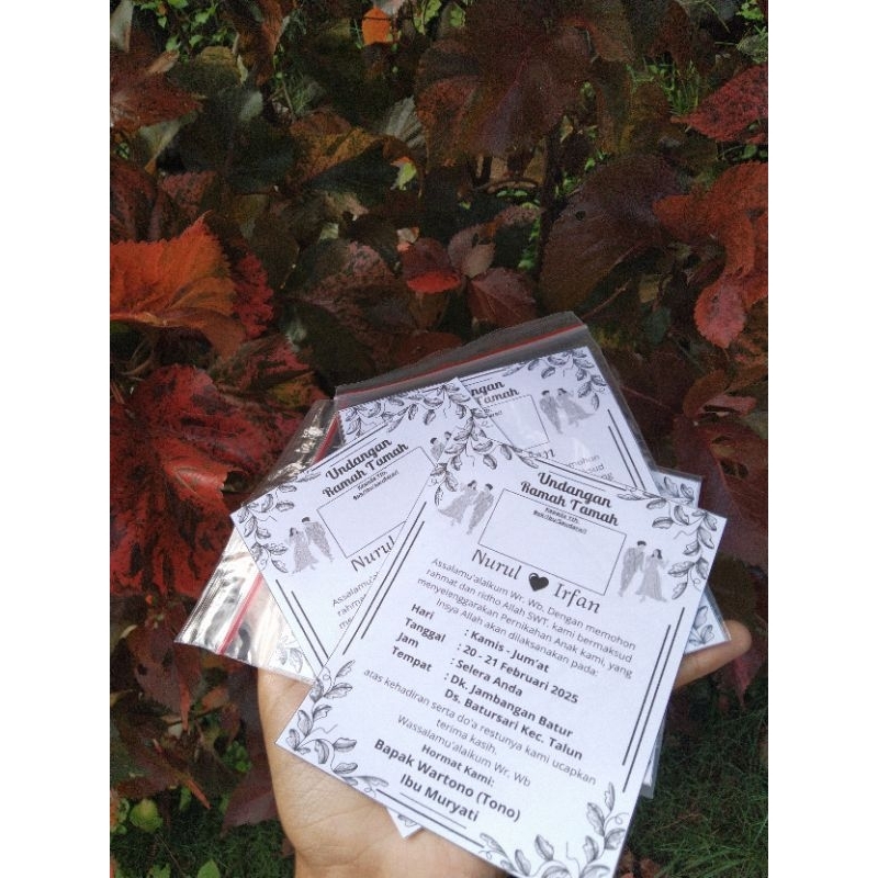 (100pcs) Cetak undangan FOTOCOPY