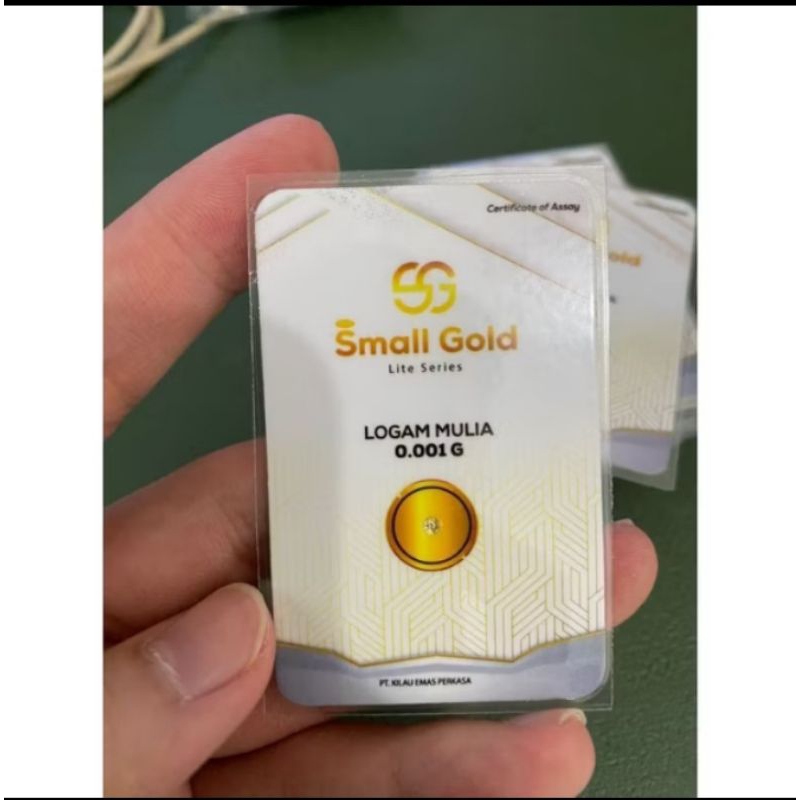 Emas Mini 0.001 gram SMALL GOLD Logam mulia asli minigold mini gold Baby Gold Babygold