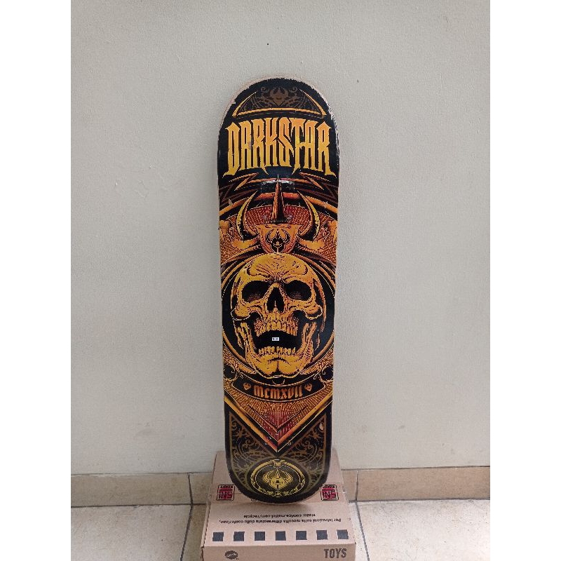 Skateboard deck darkstar yellow skull 8.0 bekas