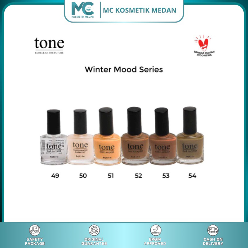TONE NAIL LACQUER Winter Mood Series 49-54-Kutek