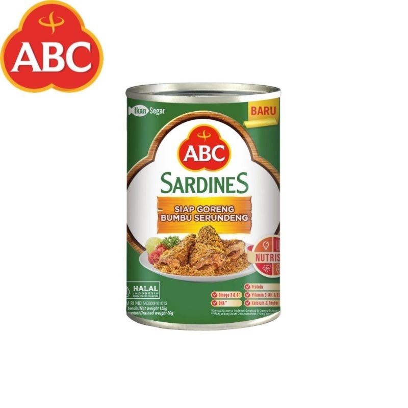 

ABC Sardines Bumbu Serundeng Kaleng 155gr