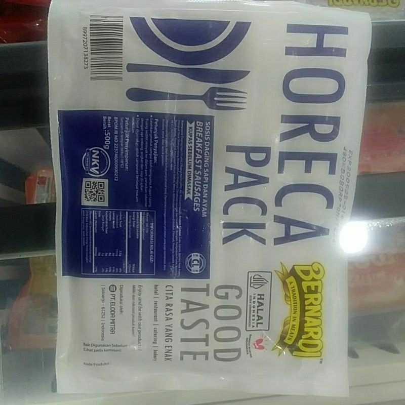 

Horeca Bernardi sapi Good Taste Sausage 500 gram