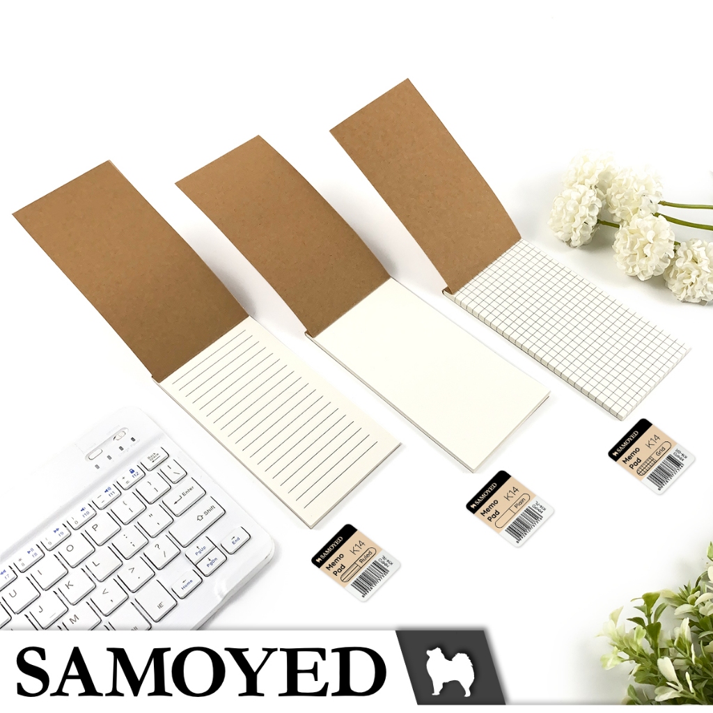 

Buku Tulis / Catatan / Saku Kecil / Notebook / Notepad / Block Note / Writing / Memo Pad Samoyed MMPD-K14 Plain / Ruled / Grid / Polos / Garis / Kotak
