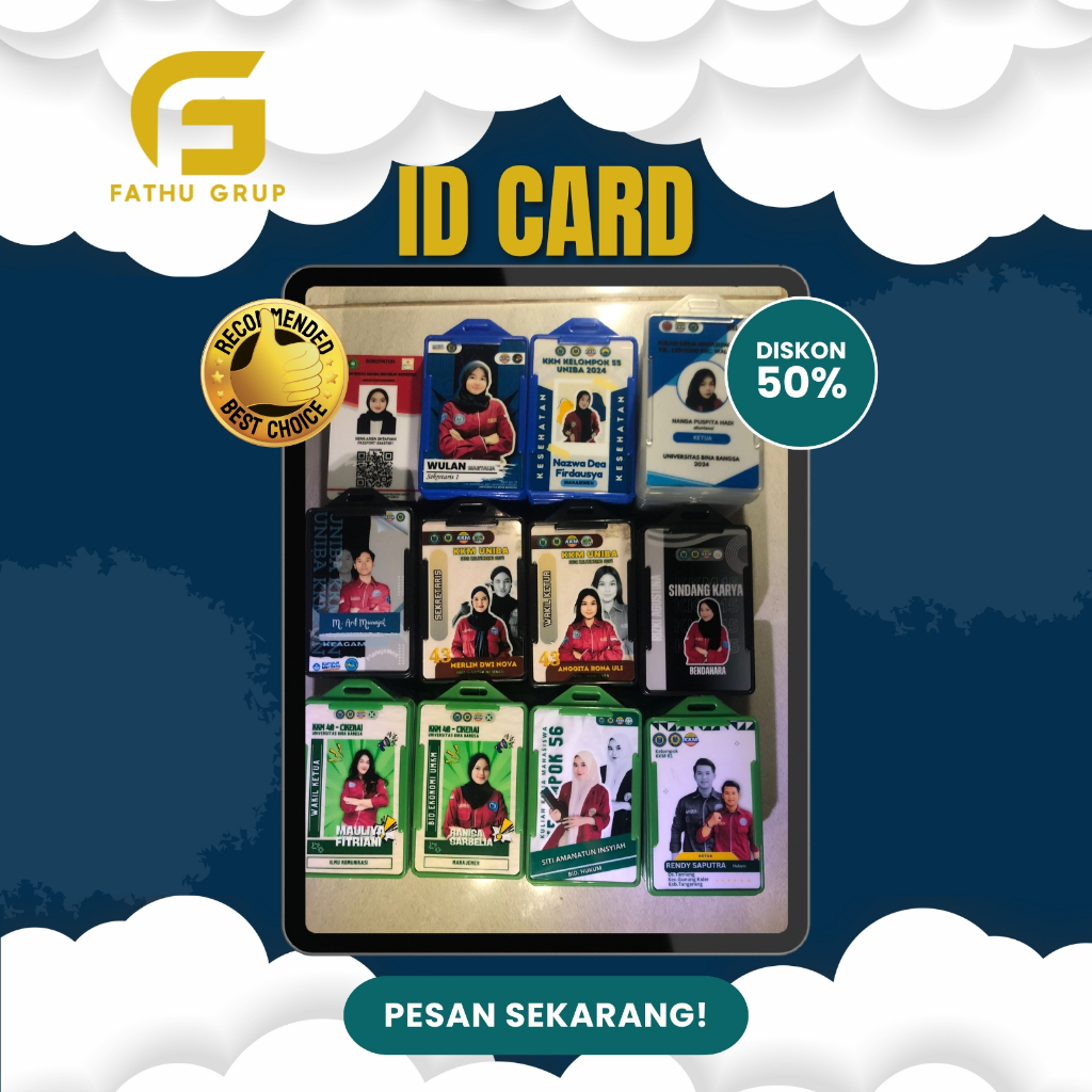 

Cetak Kartu Id Card Costum Cetak Kartu Kantor Komunitas Sekolah Anti Air
