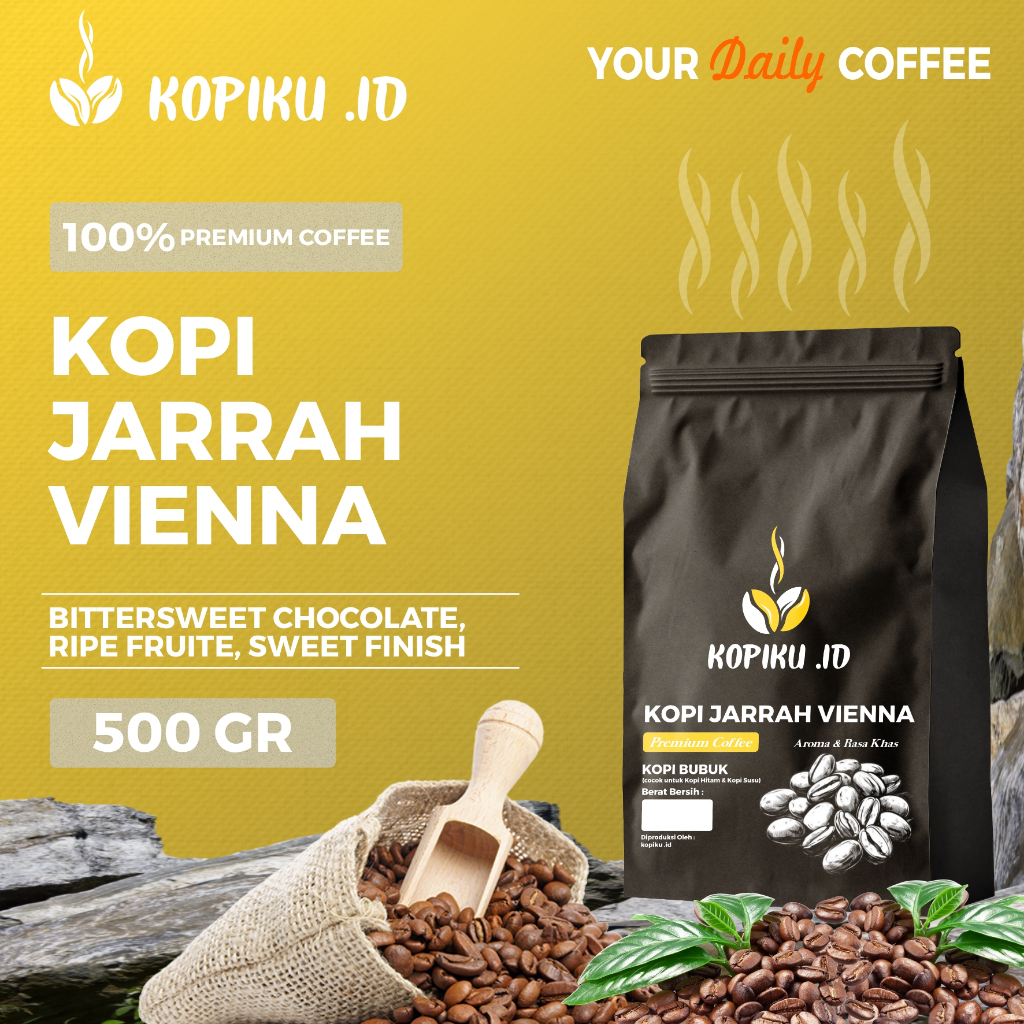 

Kopiku.id - Jarrah Vienna Premium Coffee 500 GR
