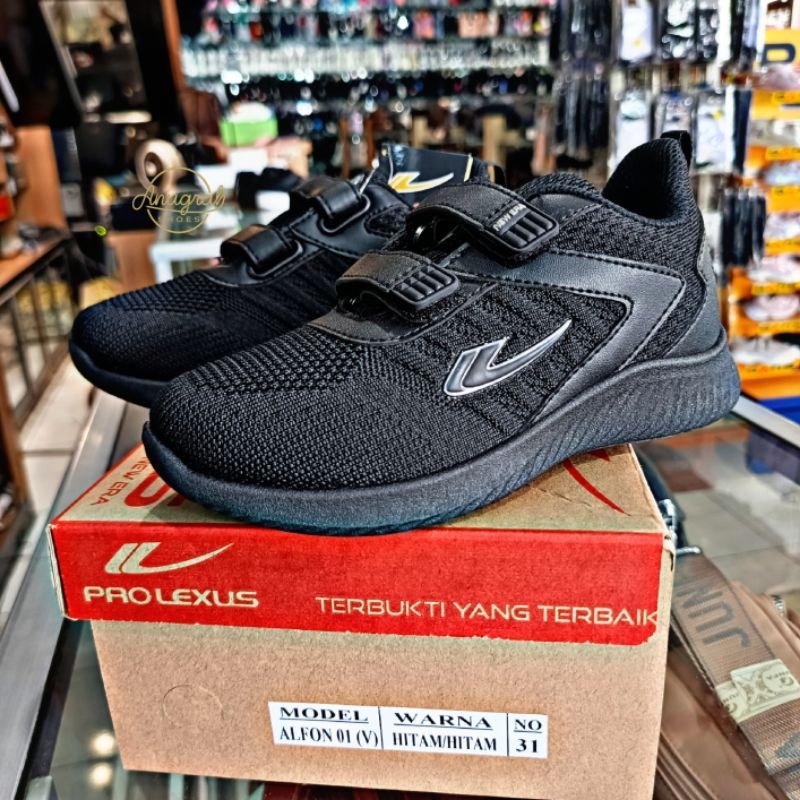 SEPATU SEKOLAH ANAK NEW ERA PROLEXUS - ALFON 01 (V) BLACK || NEW ERA PROLEXUS BNIB