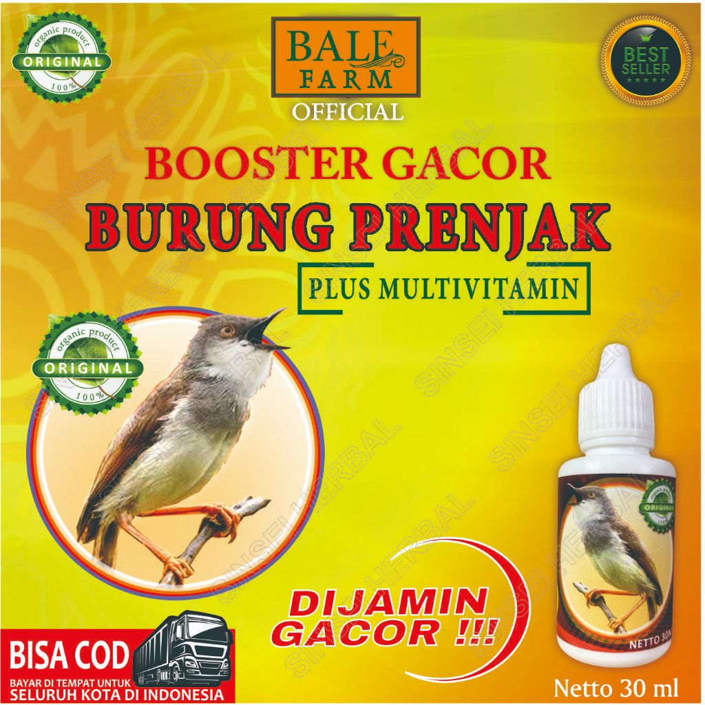 Booster Gacor Burung Prenjak 30ml / Vitamin Burung Prenjak / Multivitamin Burung Prenjak