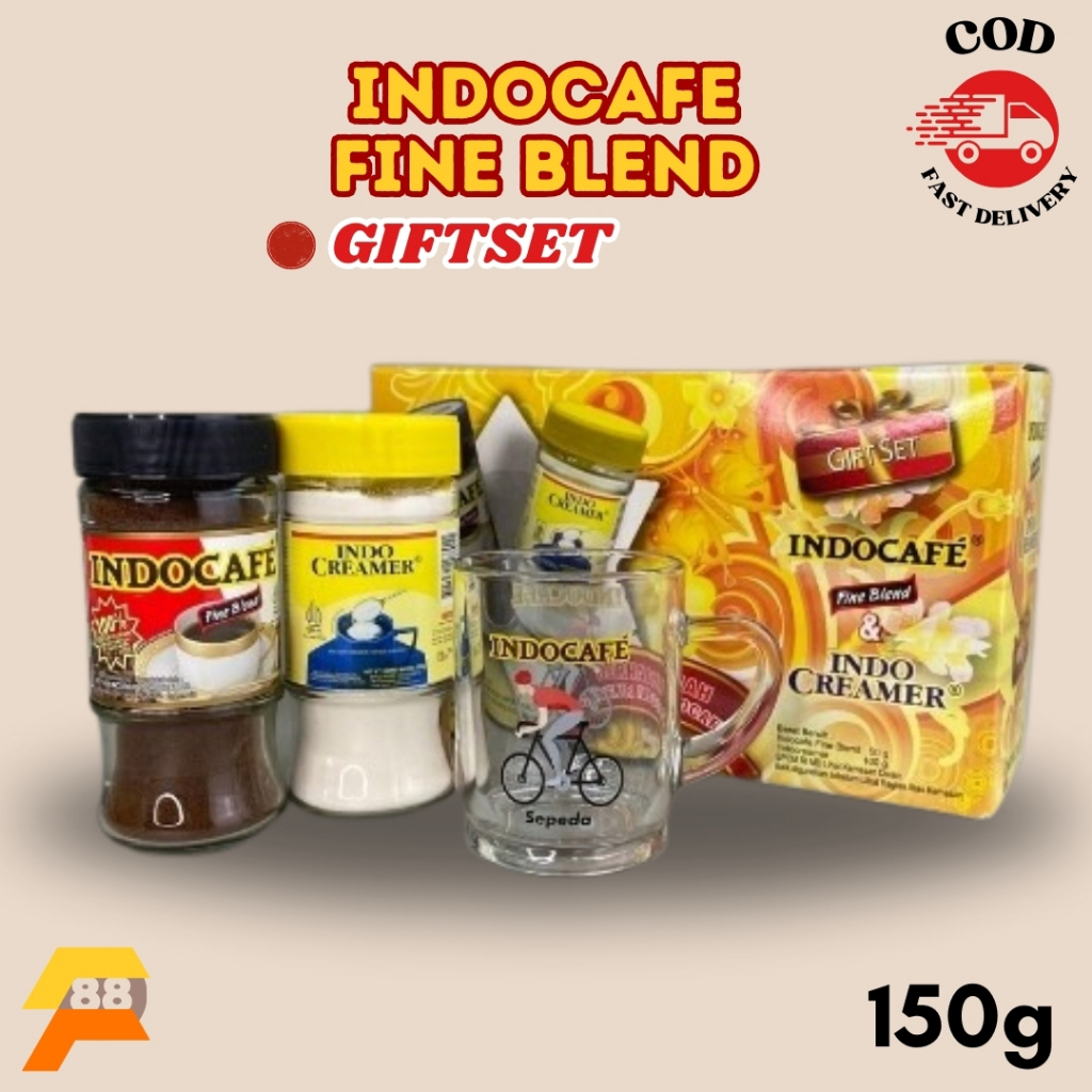 

Giftset Kopi Indocafe Fine Blend 50gr & Indo Creamer 100gr Paket