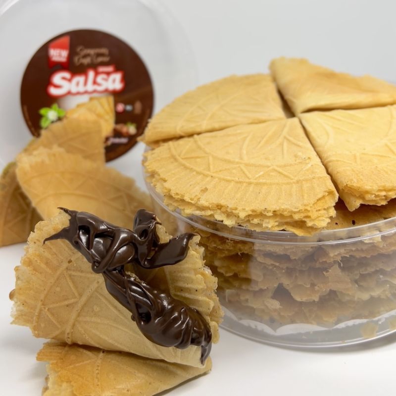 

KUE SEMPRONG LIPAT COKELAT [SALSA SEMPRONG] Kue Semprong Asli Khas Kuningan - Kue Semprong Enak - Semprong - Snack Semprong SEMPRONG LUMER