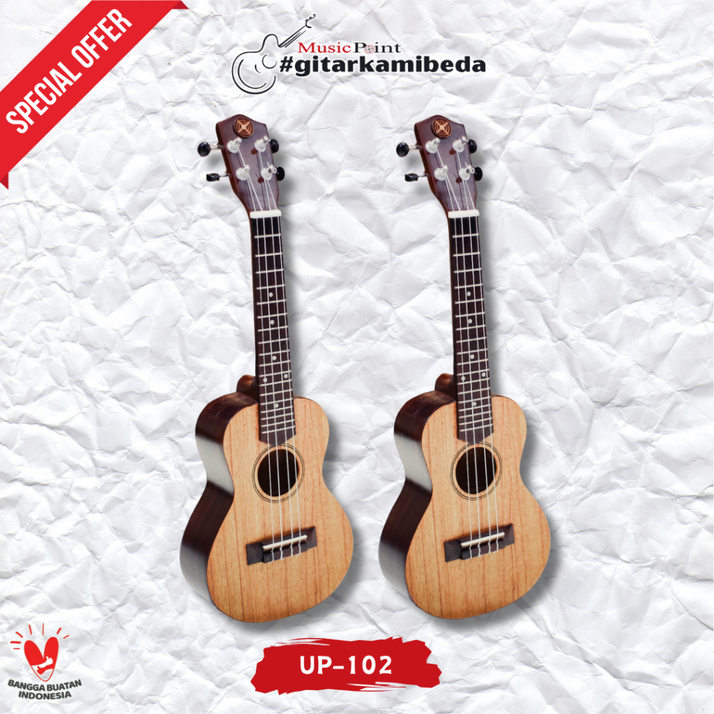 Alat Musik Gitar Ukulele senar 4 Original Point UP-102