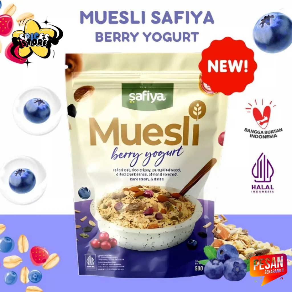 

SPICES STORE MUESLI SAFIYA 1 KG OATMEAL DENGAN KACANG ALMOND & METE UNTUK DIET SEHAT YANG LEZAT DAN MURAH