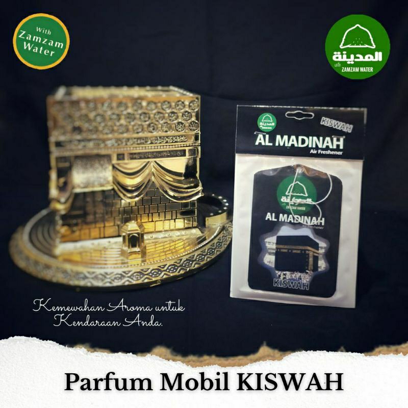 KISWAH - GANTUNGAN MOBIL PARFUM AL MADINAH - AL RAWDA / HAJAR ASWAD / KISWAH / ROSE NABAWI