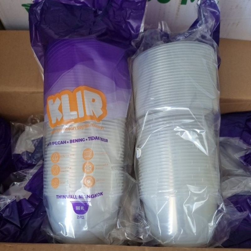 THINWALL MANGKOK KLIR THINWALL BULAT 500 ML