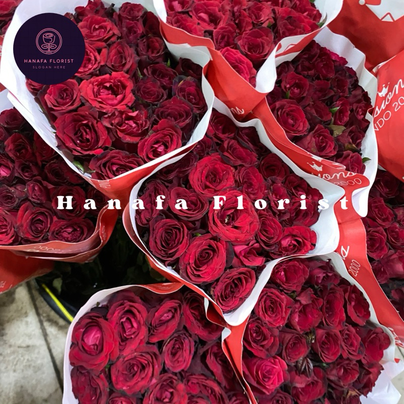 Bunga Lokal Mawar Merah Malang / Bunga Mawar Putih Malang /Bunga Mawar Merah Bata Malang / Bunga Maw