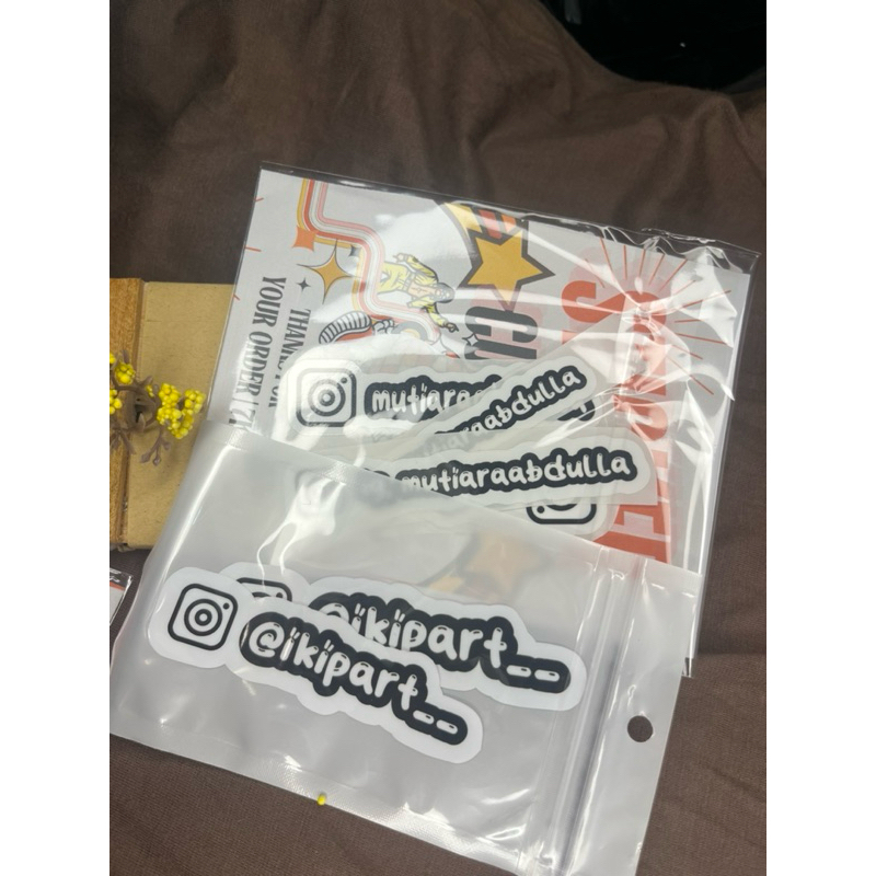 

stiker nama bebas request