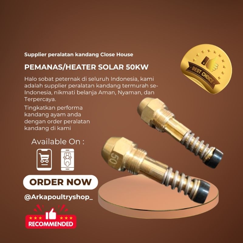 Nozzle nosel nozel heater solar pemanas sparepart kandang ayam