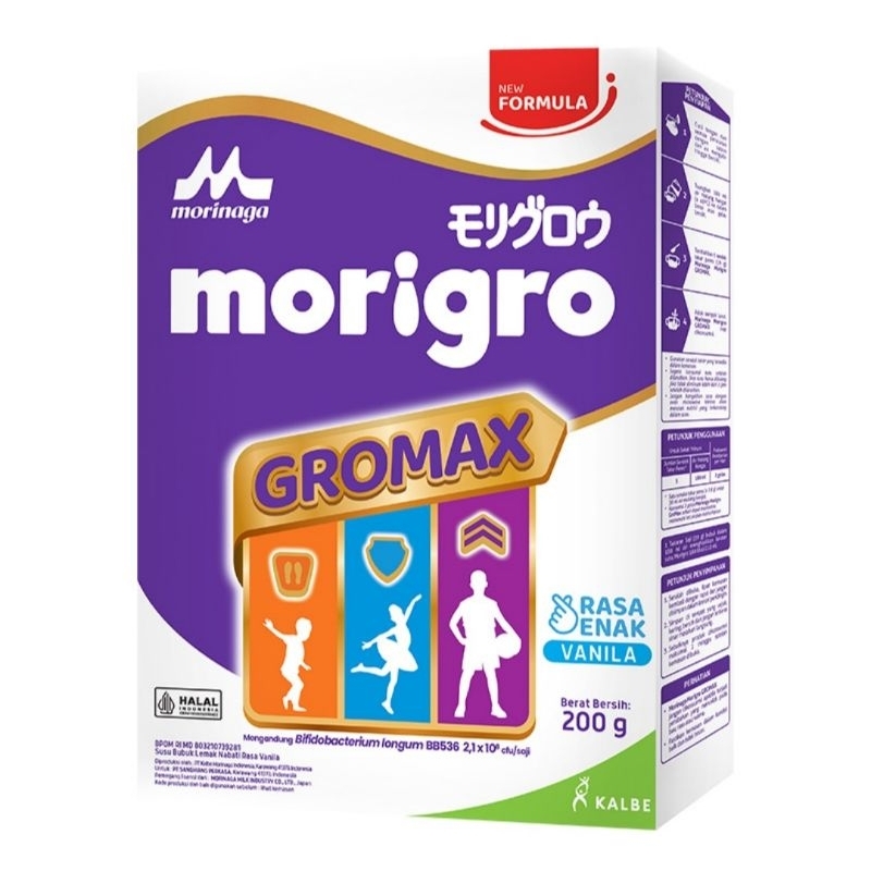 

Morinaga Morigro Gromax susu bubuk pertumbuhan anak 1-12 tahun rasa vanilla 200gr
