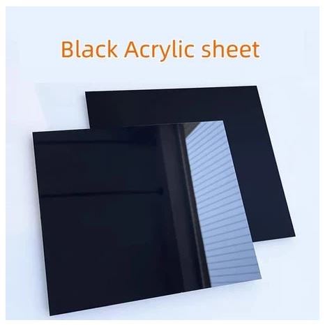 

Akrilik Lembaran Hitam satin |Akrilik hitam doff 2mm A4 | Akrilik Marga Cipta