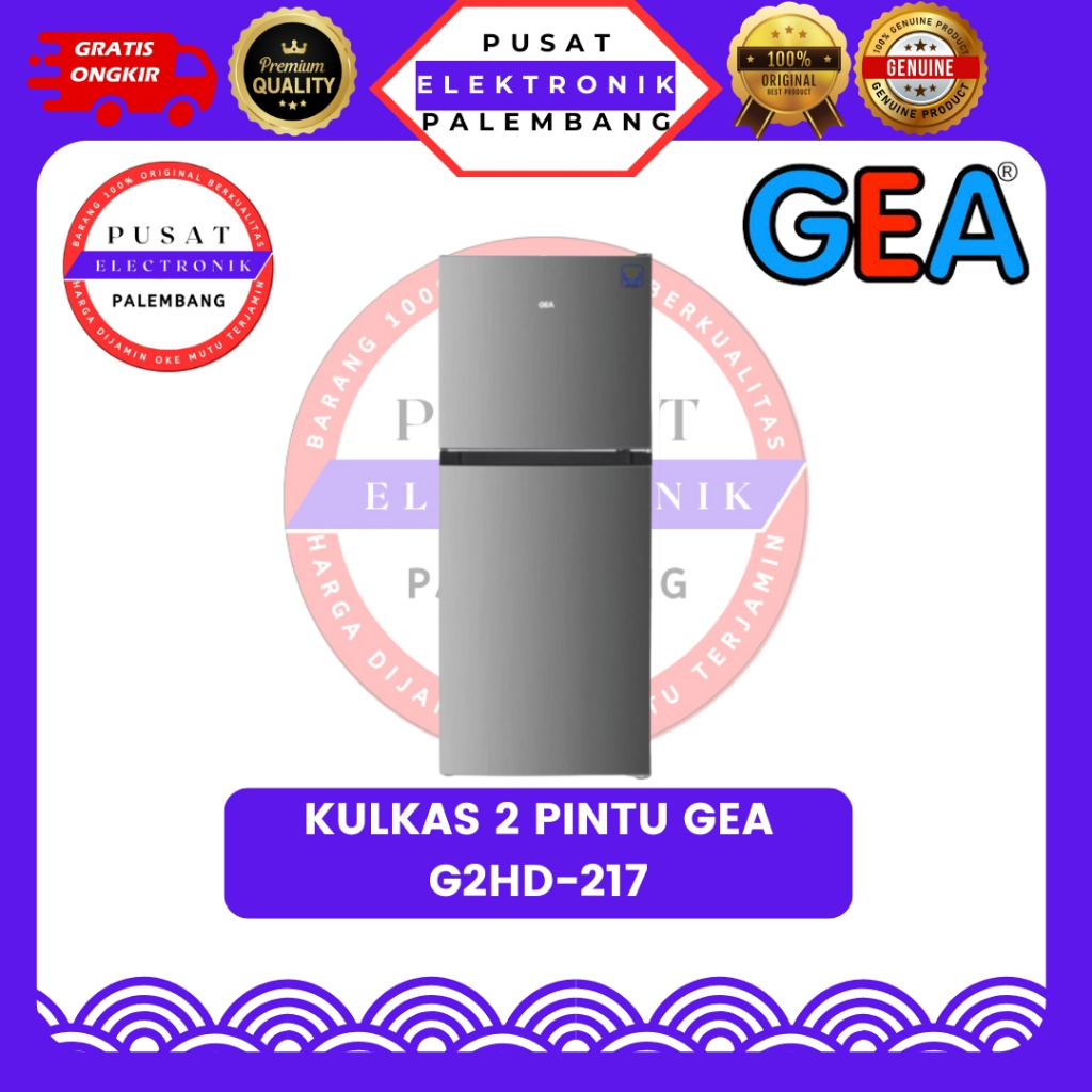 KULKAS 2 PINTU GEA G2D-217 KULKAS 2 PINTU PALEMBANG