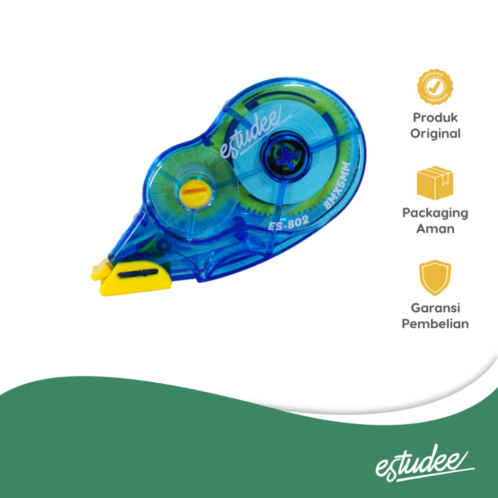 

ESTUDEE CORRECTION TAPE SMOOTH&FUN BLUE ES-802