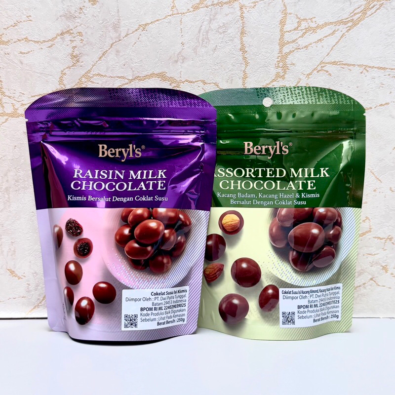 

Beryl’s Beryls Chocolate Almond Raisin Assorted Milk Chocolate 250gr